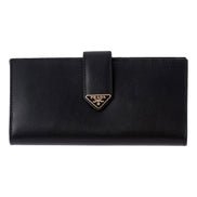 Prada City Wallet in Black sold at Queen Bee of Beverly Hills