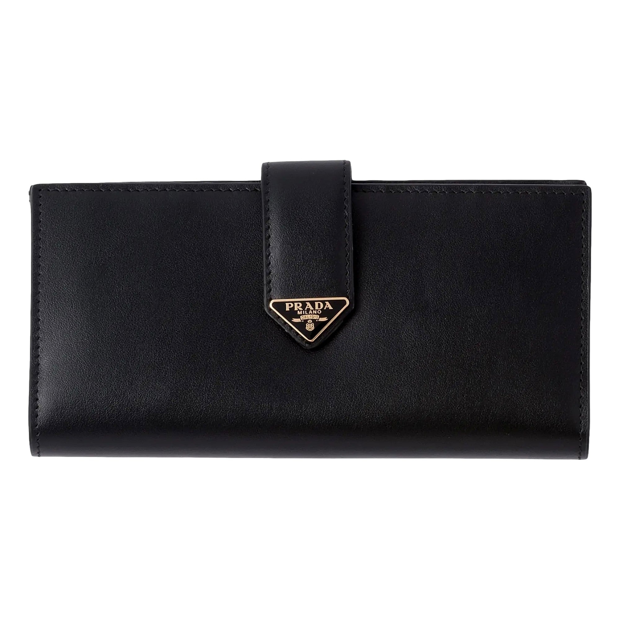 Prada City Wallet in Black sold at Queen Bee of Beverly Hills