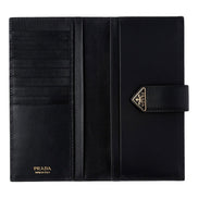 Prada City Wallet in Black sold at Queen Bee of Beverly Hills