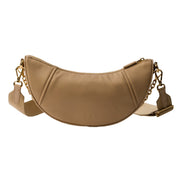 Prada Demi Lune Re-Nylon Crescent Shoulder Bag Beige available at Queen Bee of Beverly Hills