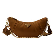 Prada Demi Lune Re-Nylon Crescent Shoulder Bag available at Queen Bee of Beverly Hills