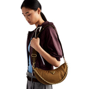 Prada Demi Lune Re-Nylon Crescent Shoulder Bag available at Queen Bee of Beverly Hills