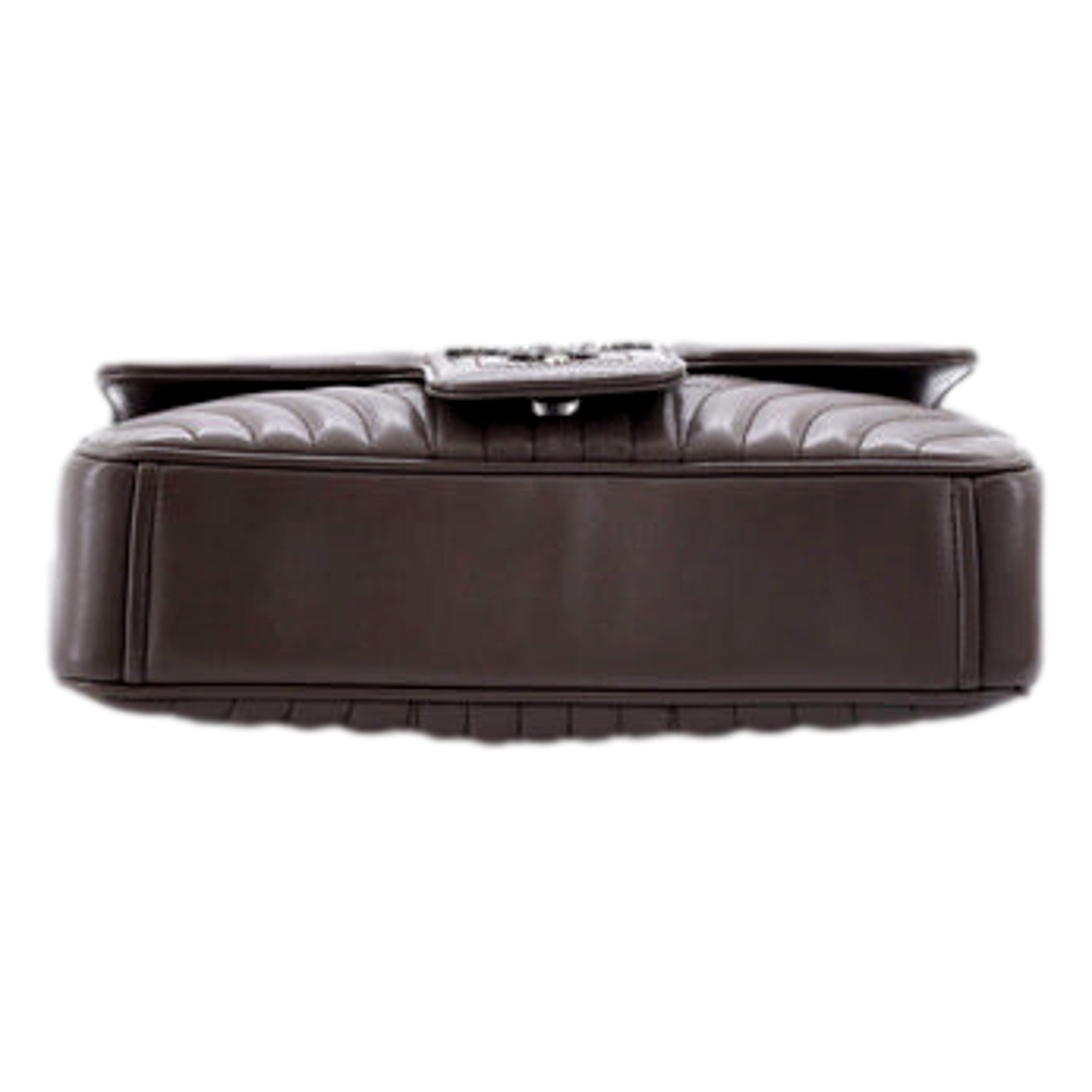 Prada Diagramme Quilted Leather Medium Flap Chain Shoulder Bag available at Queen Bee of Beverly Hills