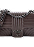 Prada Diagramme Quilted Leather Medium Flap Chain Shoulder Bag available at Queen Bee of Beverly Hills
