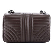 Prada Diagramme Quilted Leather Medium Flap Chain Shoulder Bag available at Queen Bee of Beverly Hills