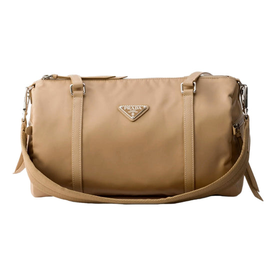 Prada Large Re-Nylon and Saffiano Leather Duffel Bag - available at Queen Bee of Beverly Hills. 