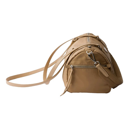 Prada Large Re-Nylon and Saffiano Leather Duffel Bag - available at Queen Bee of Beverly Hills. 