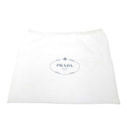 Prada Re-Nylon Mini Drawstring Bucket Bag Black Beaded Embroidered