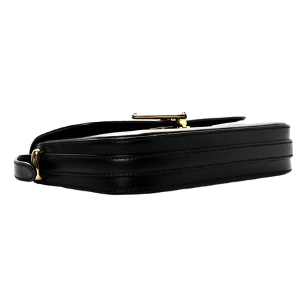 Prada Embleme Triangle Logo Soft Calfskin Crossbody Bag Black sold at Queen Bee of Beverly Hills