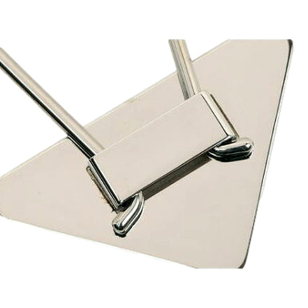 Prada Enameled Metal Key Ring Red and Gold Triangle Logo Purse Charm available at Queen Bee of Beverly Hills