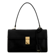 Prada Soft Sound Medium Black Soft Grain Leather Shoulder Bag - available at Queen Bee of Beverly Hills.