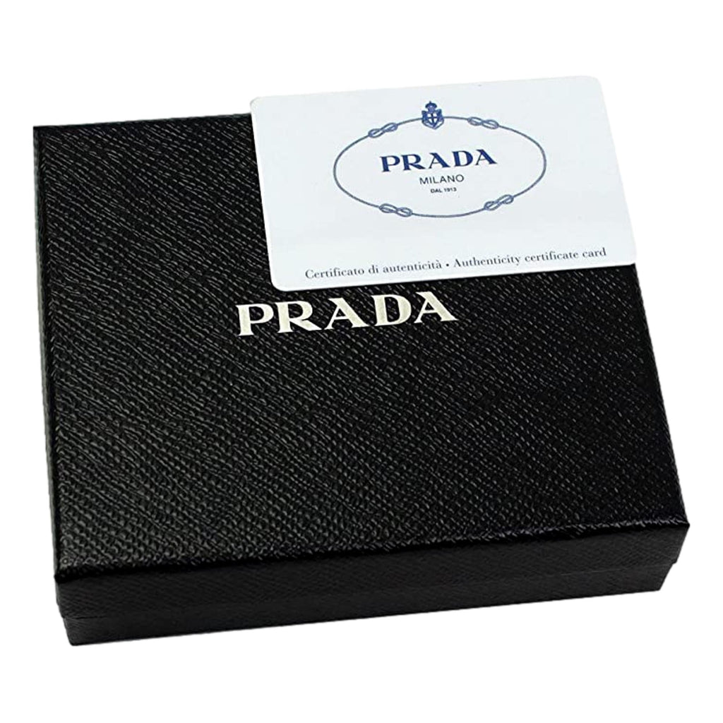 Prada Men's Baltico Blue Leather Logo Plaque Bifold Wallet 2MO738 at_Queen_Bee_of_Beverly_Hills