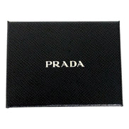 Prada Mens Saffiano Leather Vertical Card Black Holder available at Queen Bee of Beverly Hills