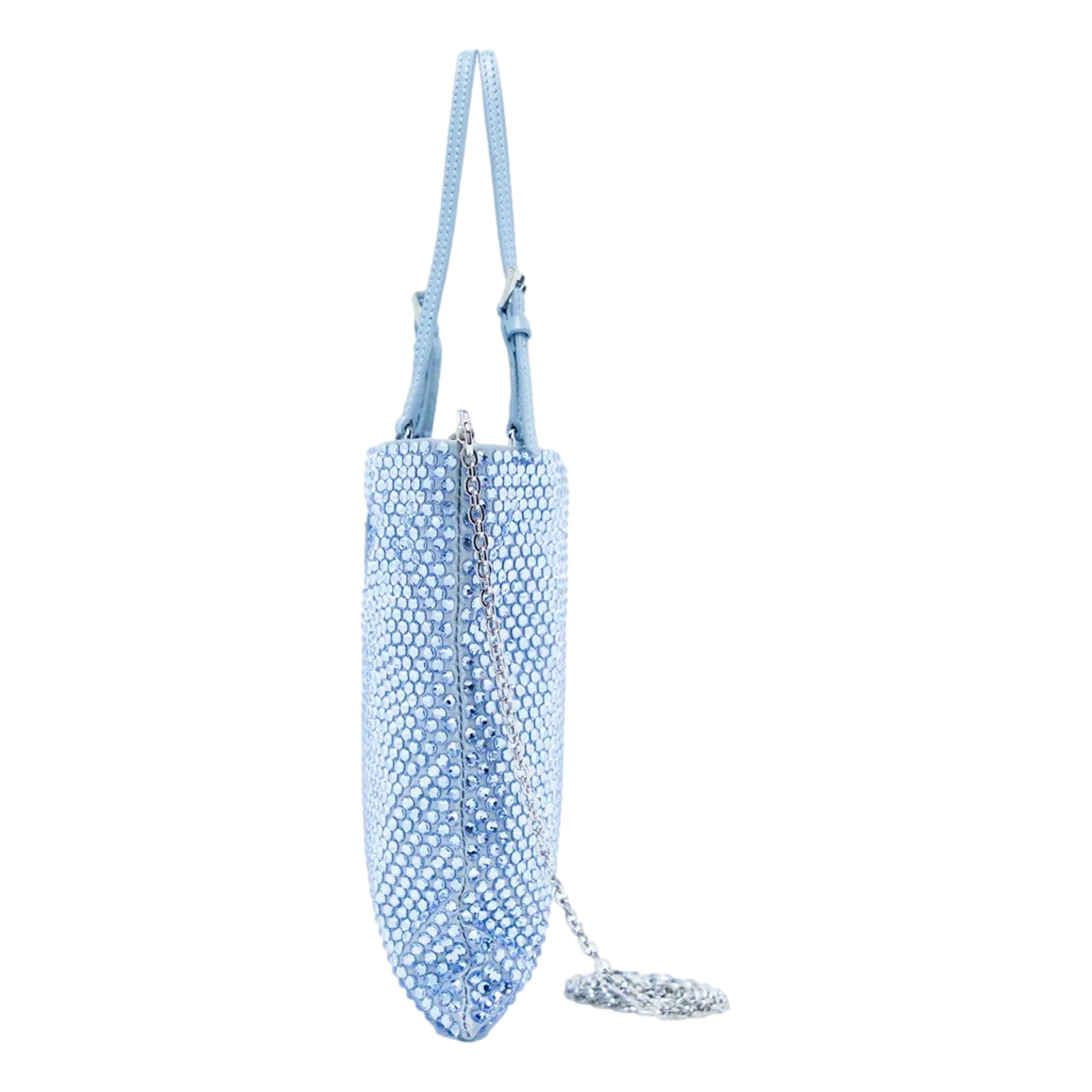 Prada Mini Satin Crystal Embellished Crossbody | Queen Bee of
