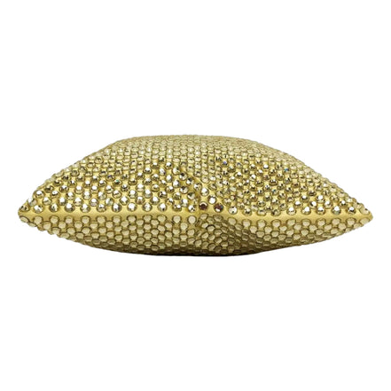 Prada Mini Satin Crystal Embellished Double Handle Crossbody Handbag Yellow available at Queen Bee of Beverly Hills