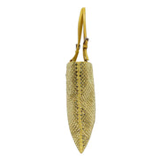 Prada Mini Satin Crystal Embellished Double Handle Crossbody Handbag Yellow available at Queen Bee of Beverly Hills