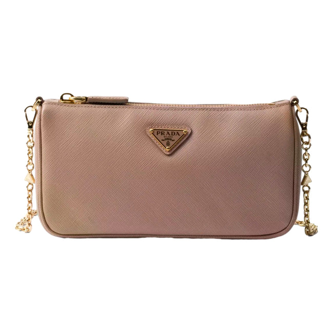 Prada Saffiano Leather Chain Strap Mini Shoulder Bag - available at Queen Bee of Beverly Hills. 