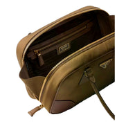 Prada Re-Edition 1978 Medium Re-Nylon and Saffiano Leather Two-Handle Bag Cork Beige - available at Queen Bee of Beverly Hills. 
