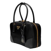 Prada Re-Edition 1978 Medium Re-Nylon and Saffiano Leather Two-Handle Bag Black