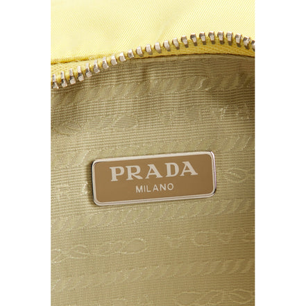 Prada Re-Edition 2005 Yellow Nylon Shoulder Bag with Pouch - available at Queen Bee of Beverly Hills.