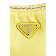 Prada Re-Edition 2005 Yellow Nylon Shoulder Bag with Pouch - available at Queen Bee of Beverly Hills.