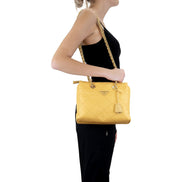 Prada Re-Edition Maize Yellow 1995 Chaîne Re-Nylon Tote Bag available at Queen Bee of Beverly Hills