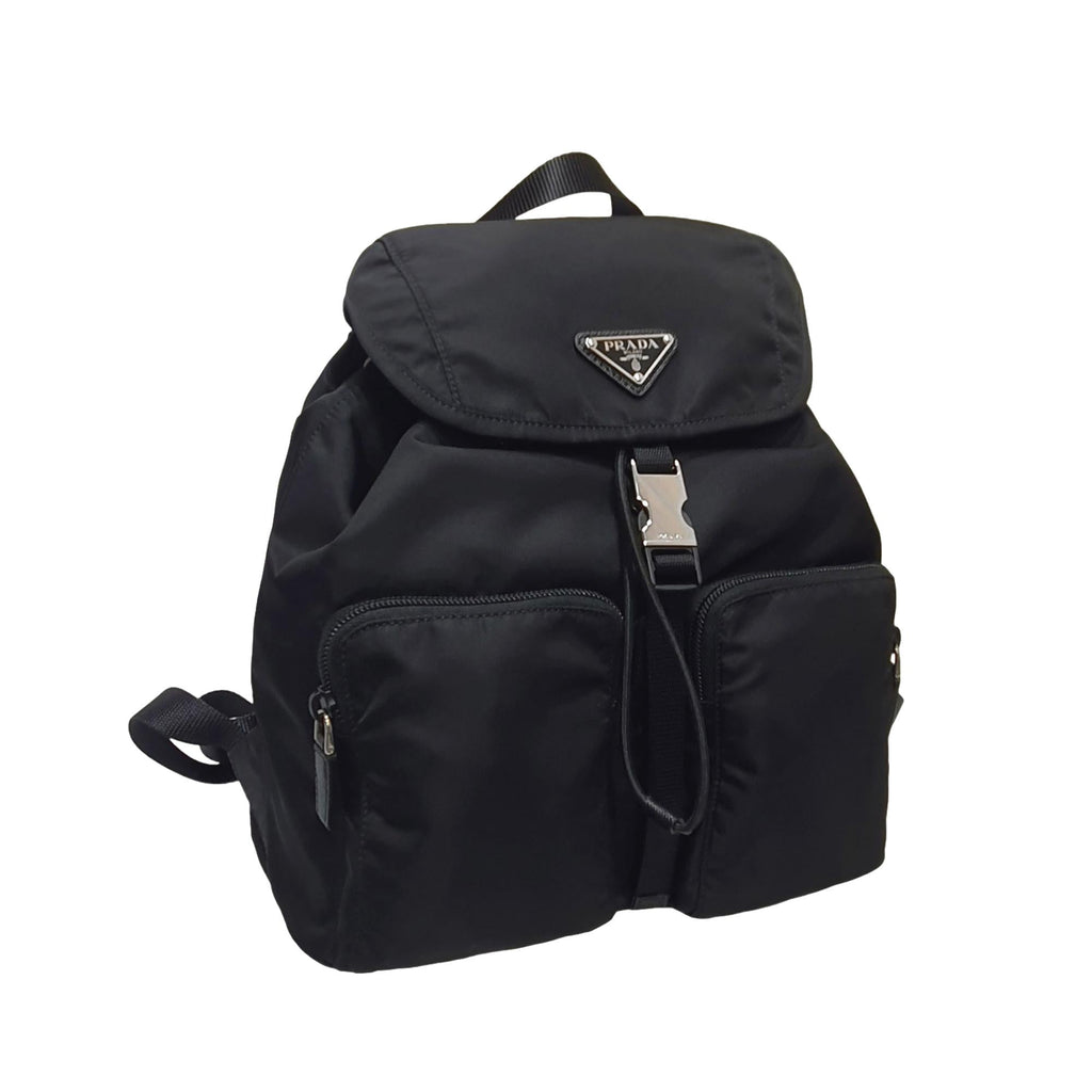 Prada Re-Nylon Black Drawstring Small Rucksack Backpack at_Queen_Bee_of_Beverly_Hills