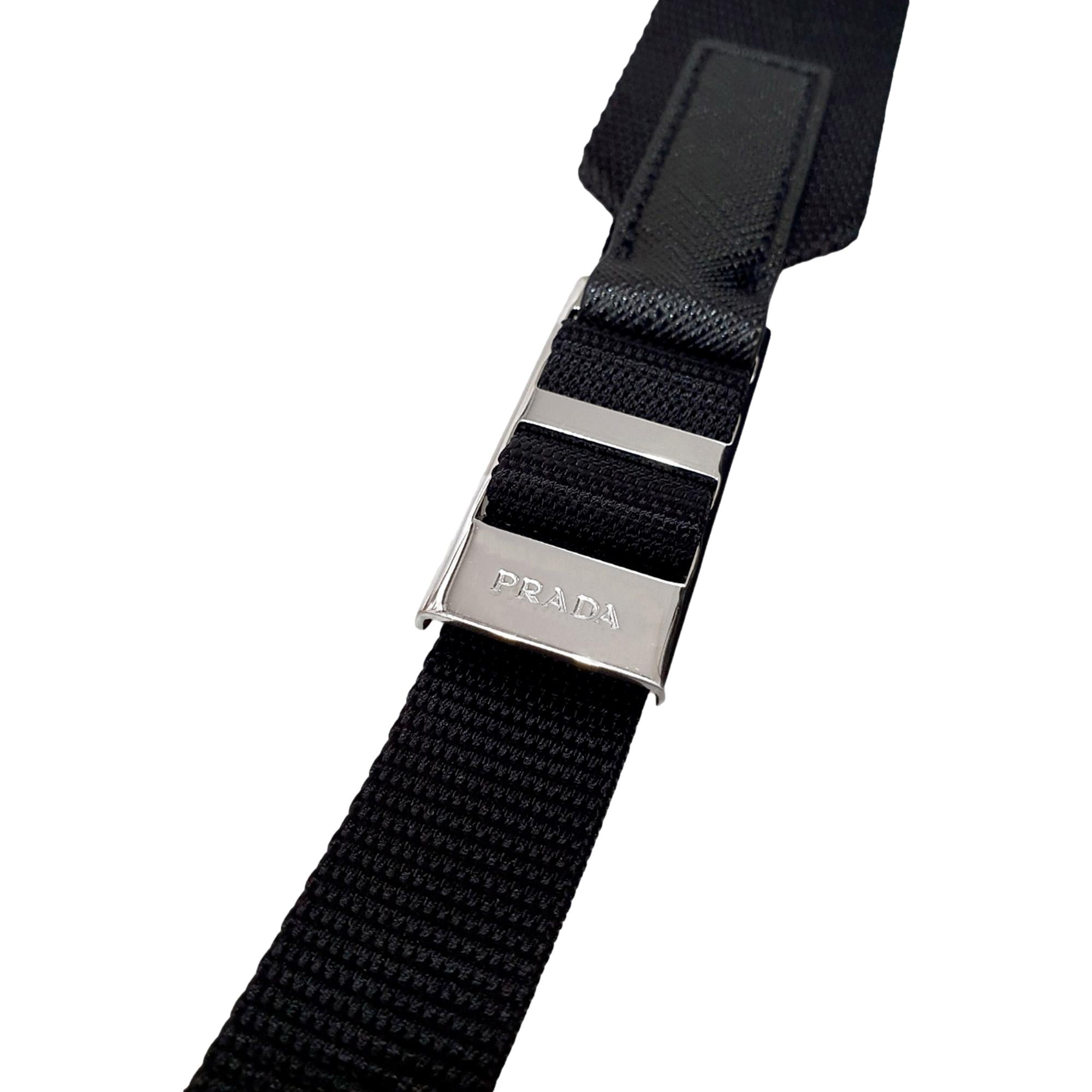 Prada Re-Nylon Black Drawstring Small Rucksack Backpack available at Queen Bee of Beverly Hills