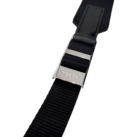 Prada Re-Nylon Black Drawstring Small Rucksack Backpack available at Queen Bee of Beverly Hills