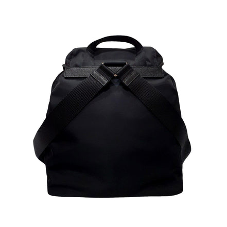 Prada Re-Nylon Black Drawstring Small Rucksack Backpack available at Queen Bee of Beverly Hills