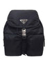 Prada Re-Nylon Black Drawstring Small Rucksack Backpack available at Queen Bee of Beverly Hills