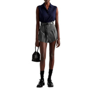 Prada Re-Nylon Mini Drawstring Bucket Bag Black Beaded Embroidered available at Queen Bee of Beverly Hills
