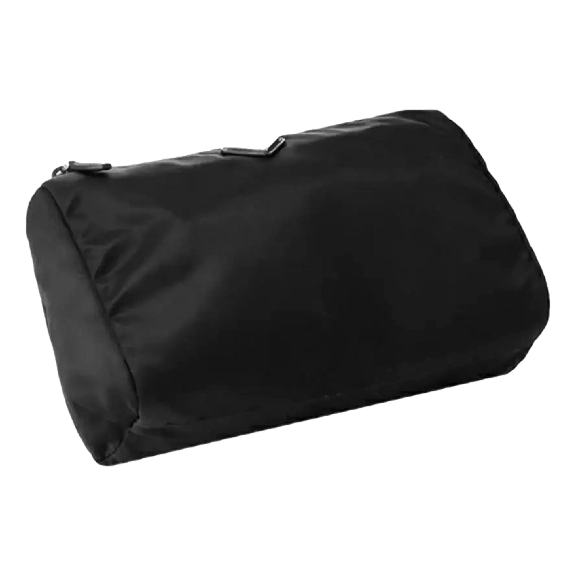 Prada Re-Nylon Necessaire Tessuto Nylon Nero Black Large Pouch Clutch Bag available at Queen Bee of Beverly Hills