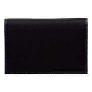 Prada Re-Nylon Tessuto Black Saffiano Passport Holder Triangle Logo sold at Queen Bee of Beverly Hills