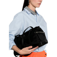 Prada Small Re-Nylon and Saffiano Leather Duffel Bag Black