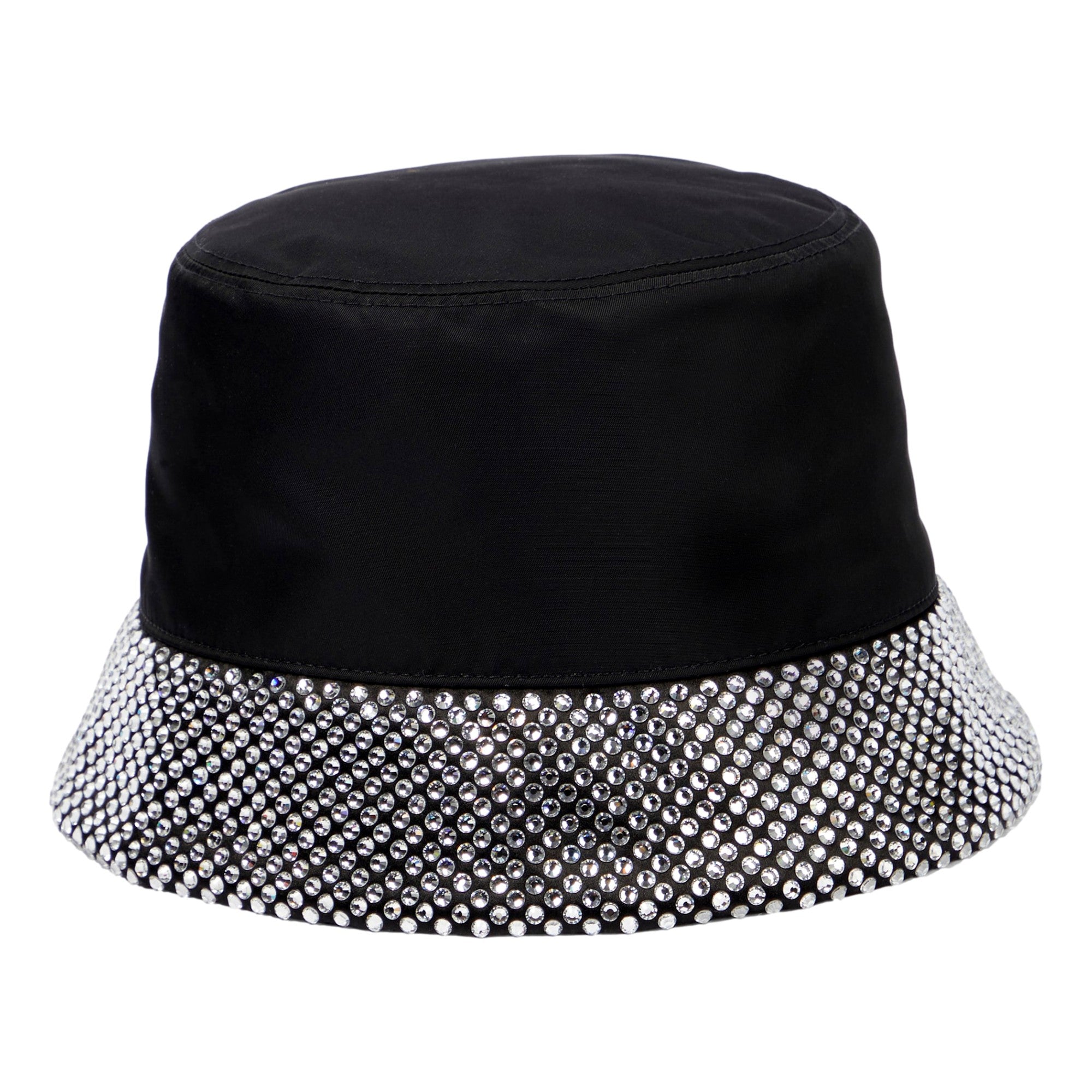 Prada Bucket Hat with crystals sold at Queen Bee of Beverly Hills