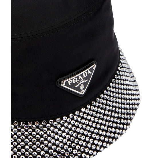 Prada Bucket Hat with crystals sold at Queen Bee of Beverly Hills