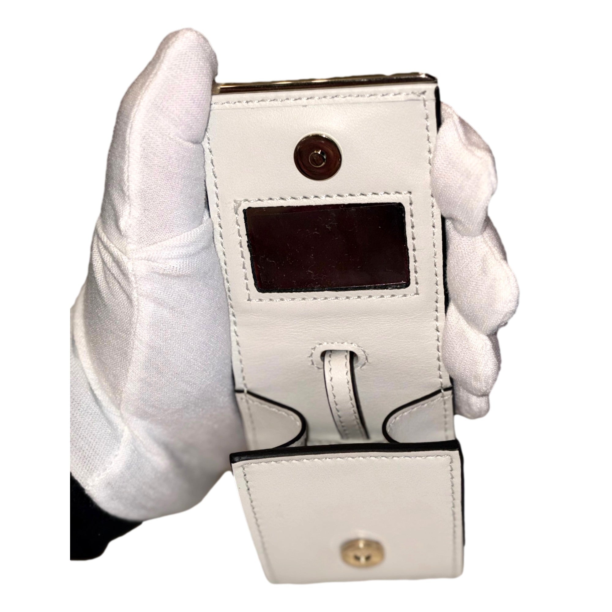 Prada Saffiano Leather Monochrome Bianco White Top Handle Handbag available at Queen Bee of Beverly Hills