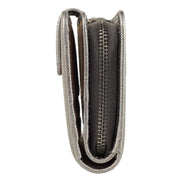 Prada Saffiano Leather Pirite and Cipria Gold Bow Wallet with Zipper Coin Pouch available at Queen Bee of Beverly Hills