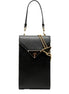 Prada Saffiano Lux Black Top Handle Chain Strap Mini Bag available at Queen Bee of Beverly Hills