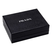 Prada Saffiano Mens Bruciato Brown Credit Card Wallet available at Queen Bee of Beverly Hills