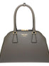 Prada Saffiano Soft Calfskin Top Handle Handbag Medium Marmo Gray available at Queen Bee of Beverly Hills