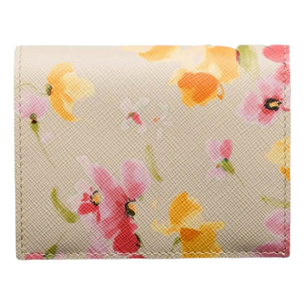 Prada Floral Saffiano Wallet sold at Queen Bee of Beverly Hills