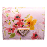 Prada Floral Saffiano Wallet sold at Queen Bee of Beverly Hills