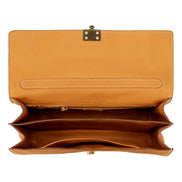 Prada Soft Sound Medium Amber Orange Soft Grain Leather Shoulder Bag available at Queen Bee of Beverly Hills