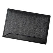 Prada Vitello Move Black Gold Leather Small Card Holder Case Wallet