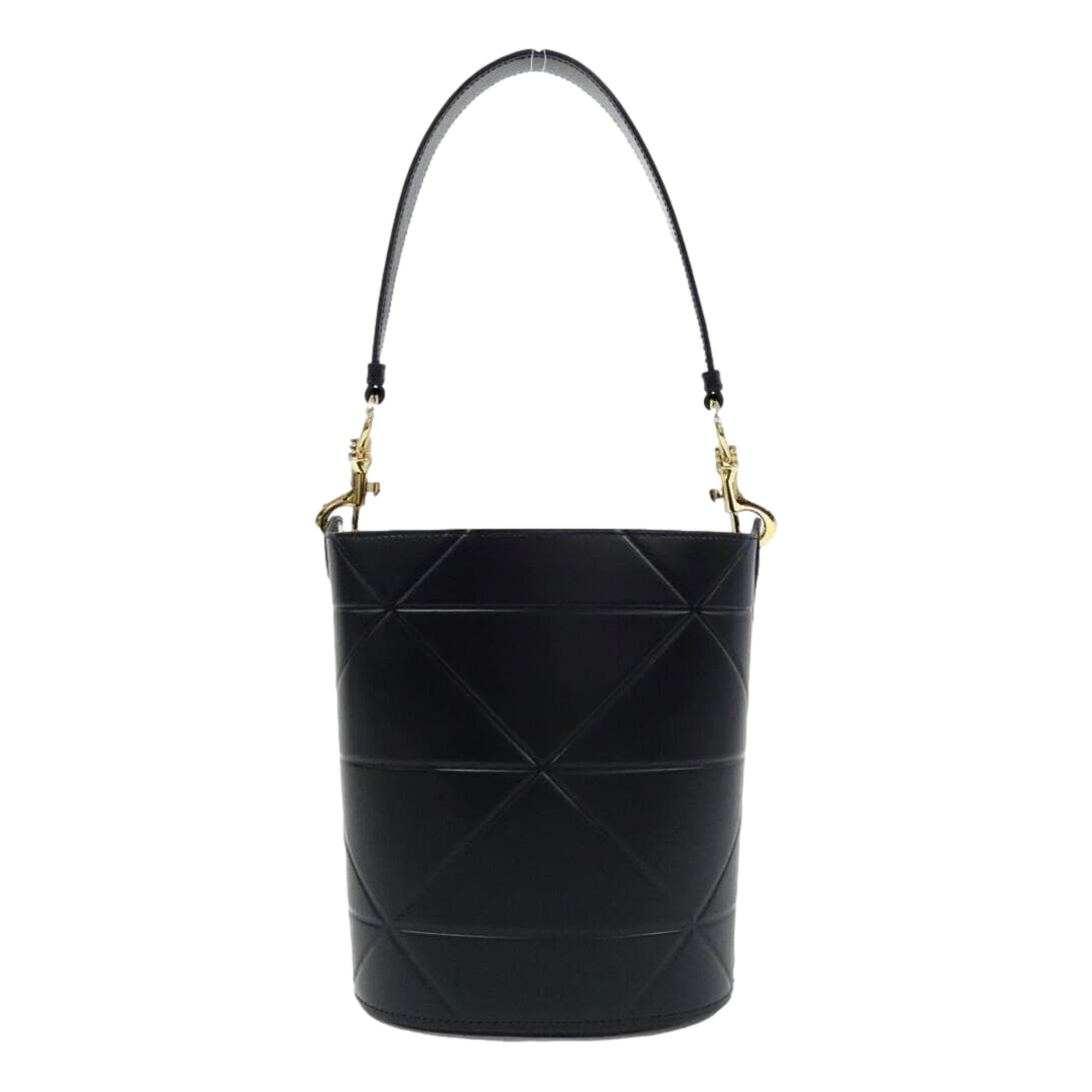 Prada Soft Calf Leather Bucket Crossbody Handbag Nero Black available at Queen Bee of Beverly Hills