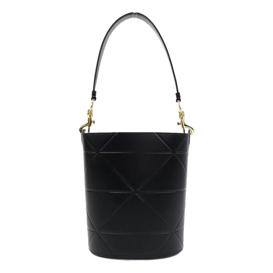 Prada Soft Calf Leather Bucket Crossbody Handbag Nero Black available at Queen Bee of Beverly Hills