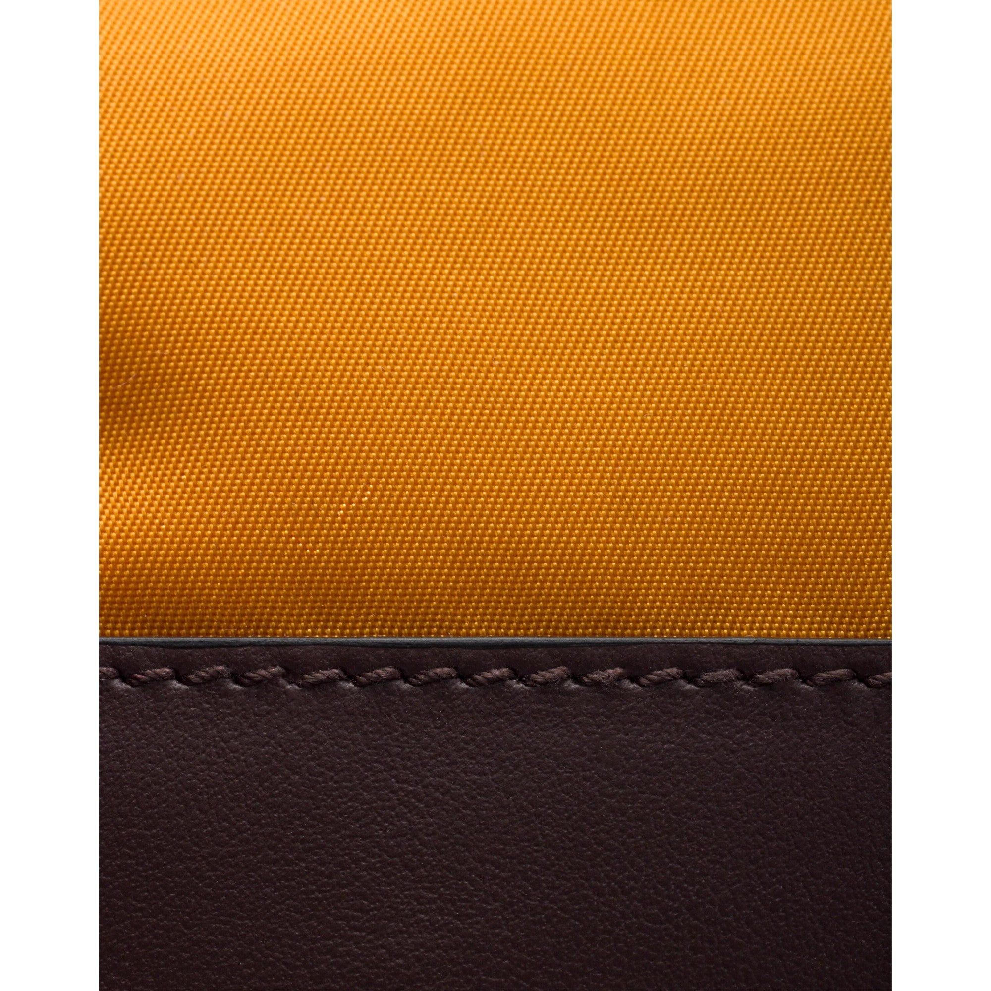 Prada Speedrock Re-Nylon Ambra Orange Nylon Leather Smartphone Holder Pouch Bag sold at Queen Bee of Beverly Hills