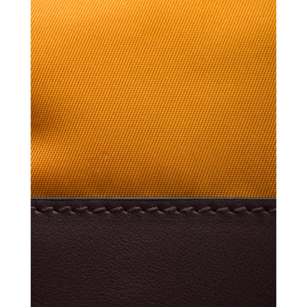 Prada Speedrock Re-Nylon Ambra Orange Nylon Leather Smartphone Holder Pouch Bag sold at Queen Bee of Beverly Hills